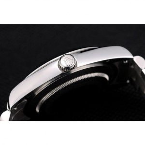 Super Clone Rolex DateJust Polished Stainless Steel Bezel Grey Dial 42000 - Image 9