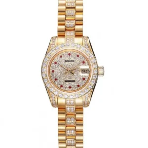 Super Clone Rolex DateJust Diamond Dial Gold 622023 - Image 11