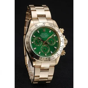 Super Clone Rolex Daytona Green Dial Rose Gold 1454244 - Image 3