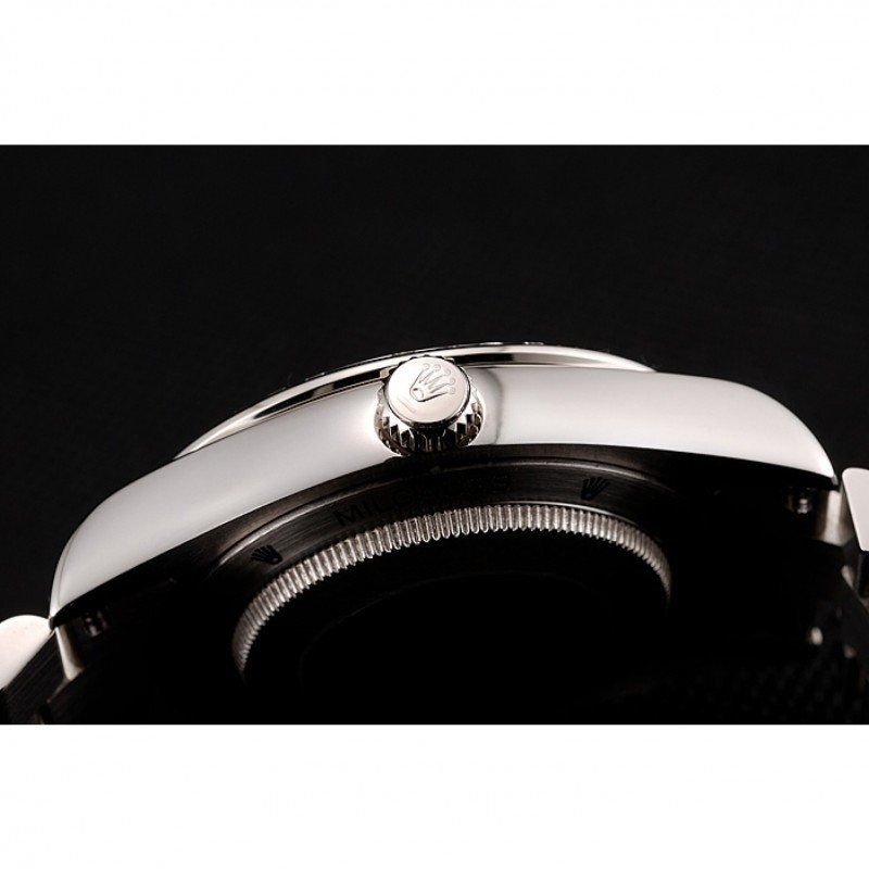 Super Clone Rolex Day-Date Ice Blue Dial Diamond Case Stainless Steel Bracelet 1453962 - Image 8