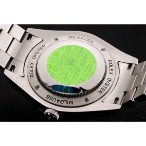 Super Clone Rolex Day-Date Ice Blue Dial Diamond Case Stainless Steel Bracelet 1453962 - Image 7