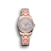 Rolex Datejust Diamond Dial And Bezel Pink Gold Case And Bracelet 622836