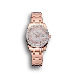 Rolex Datejust Diamond Dial And Bezel Pink Gold Case And Bracelet 622836