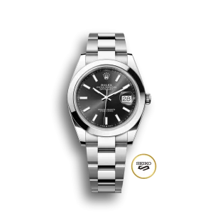 Rolex Datejust: 41 mm, Oystersteel, bright black dial, Oyster bracelet, m126300-0011 - Imagen 8