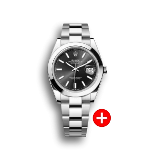 Rolex Datejust: 41 mm, Oystersteel, bright black dial, Oyster bracelet, m126300-0011 - Imagen 7