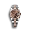 Rolex Datejust: 41 mm, Oystersteel and Everose gold, chocolate, diamond-set dial, Jubilee bracelet, m126331-0004