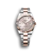 Rolex Datejust: 41 mm, Oystersteel and Everose gold, sundust diamond-set dial, Oyster bracelet, m126331-0007