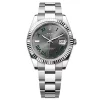 Rolex Datejust Rhodium Dial 126334 “Wimbledon” Flutted/Oyster 41 mm