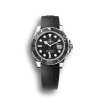 Super Clone Rolex Yacht-Master Black Dial Oysterflex Bracelet