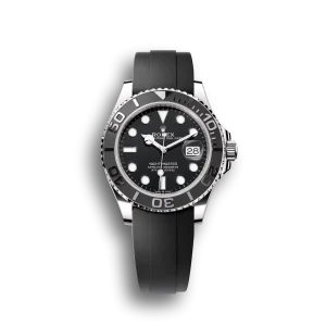 Super Clone Rolex Yacht-Master Black Dial Oysterflex Bracelet