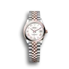 Rolex Datejust: 31 mm, Oystersteel and Everose gold, white dial, Jubilee bracelet, m278241-0002