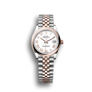 Rolex Datejust: 31 mm, Oystersteel and Everose gold, white dial, Jubilee bracelet, m278241-0002