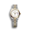Rolex Datejust: 31 mm, Oystersteel and yellow gold, white dial, Jubilee bracelet, m278243-0002