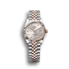 Rolex Datejust: 31 mm, Oystersteel and Everose gold, silver, diamond-set dial, Jubilee bracelet, m278271-0016