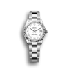 Rolex Datejust: 31 mm, Oystersteel and white gold, white dial, Oyster bracelet, m278274-0009