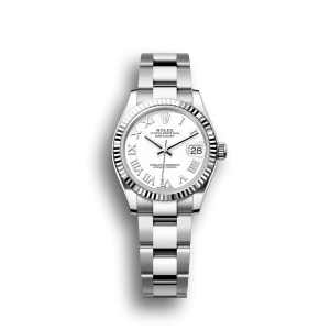 Rolex Datejust: 31 mm, Oystersteel and white gold, white dial, Oyster bracelet, m278274-0009
