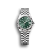 Rolex Datejust: 31 mm, Oystersteel and white gold, mint green dial and, Jubilee bracelet, m278274-0018