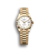 Rolex Datejust: 31 mm, Yellow gold, white dial, President bracelet, m278278-0020