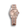Rolex Datejust: 31 mm, Everose gold, rosé colour, diamond-set dial, President bracelet, m278285rbr-0025
