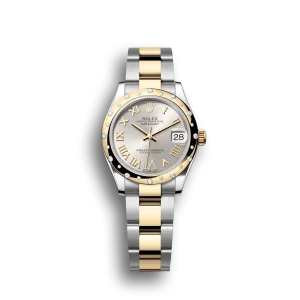 Rolex Datejust: 31 mm, Oystersteel and yellow gold, silver, diamond-set, m278343rbr-0003