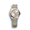 Rolex Datejust: 31 mm, Oystersteel and yellow gold, silver, diamond-set dial, Jubilee bracelet, m278343rbr-0004
