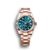 Rolex Sky-Dweller: 42 mm, Everose gold with a blue-green dial and an Oyster bracelet, m336935-0001