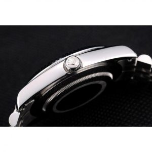 Rolex DateJust Stainless Steel Ribbed Bezel Flower Silver Dial 41983 - Image 9