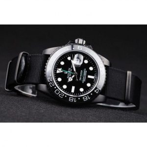Super Clone Rolex GMT Master II Pro-Hunter Black Fabric Strap Black Dial – Bild 5