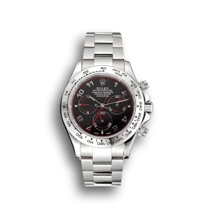 Super Clone Rolex Daytona Stainless Steel Bracelet Black Dial 80296