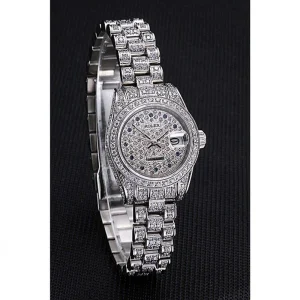 Super Clone Rolex DateJust Diamond Dial Stainless Steel 622022 - Image 3
