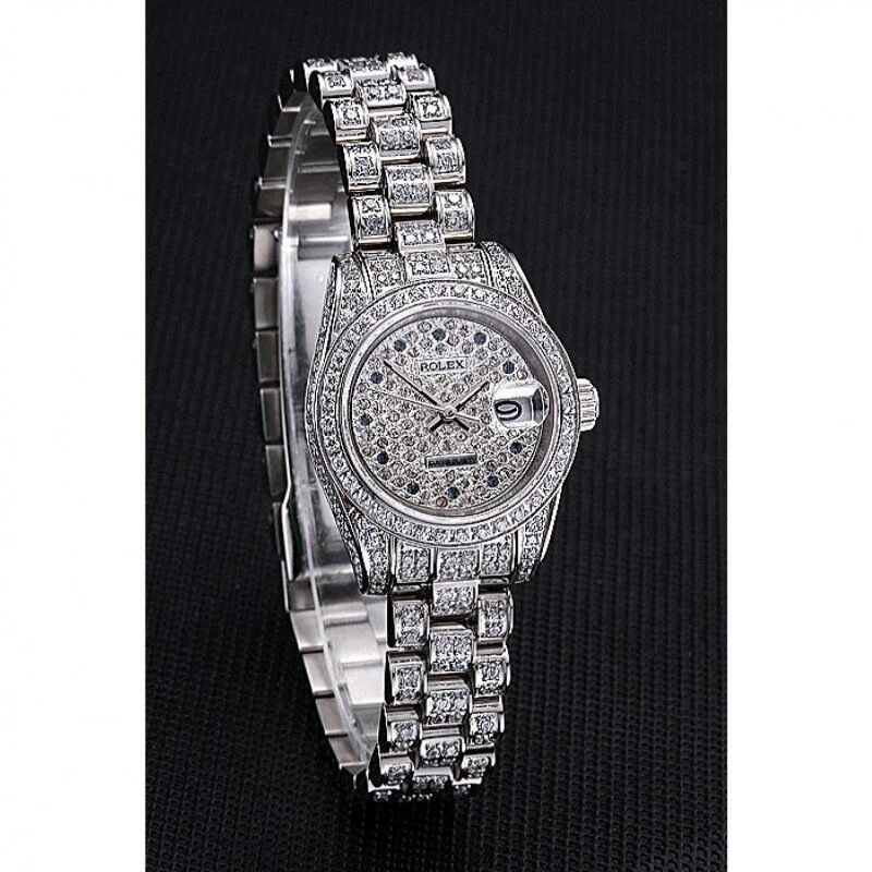 Super Clone Rolex DateJust Diamond Dial Stainless Steel 622022 - Image 3