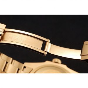 Super Clone Rolex GMT Master II Green Dial Stone Set Bezel Gold Case And Bracelet 1453748 - Image 9