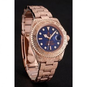 Super Clone Rolex Submariner Skull Limited Edition Blue Dial Rose Gold Case And Bracelet 1454085 - Image 3