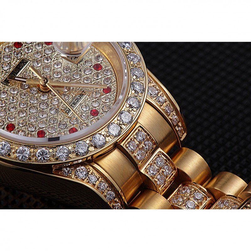 Super Clone Rolex DateJust Diamond Dial Gold 622023 - Image 9