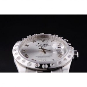 Rolex Datejust Diamond Bezel Silver Dial 7468 - Image 10