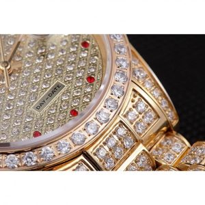 Super Clone Rolex Day-Date Diamonds Yellow Gold-SRL185 621615 - Image 10