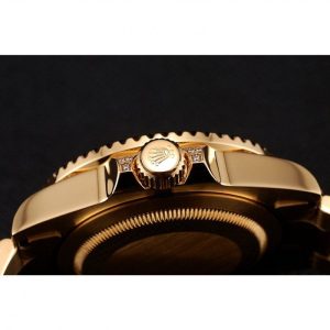Super Clone Rolex GMT Master II Green Dial Stone Set Bezel Gold Case And Bracelet 1453748 - Image 6