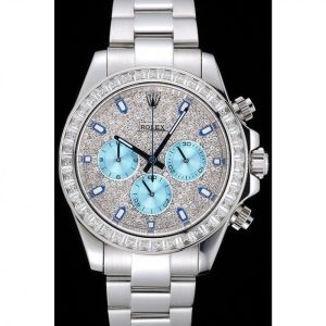 Super Clone Rolex Cosmograph Daytona Diamond Dial Stainless Steel Case And Bracelet 1454251 - Imagen 2