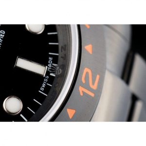 Super Clone Rolex Explorer Black Ceramic Bezel Black Dial Watch 98240 - Imagen 10
