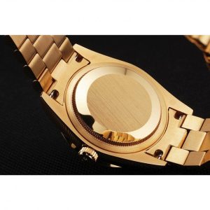 Super Clone Rolex Day-Date Yellow Gold Diamond Pave - Imagen 8