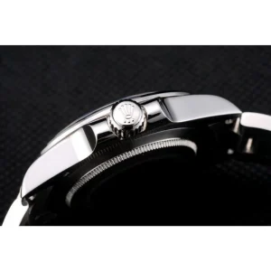 Super Clone Rolex Explorer Stainless Steel Bezel Black Dial Watch – Image 9
