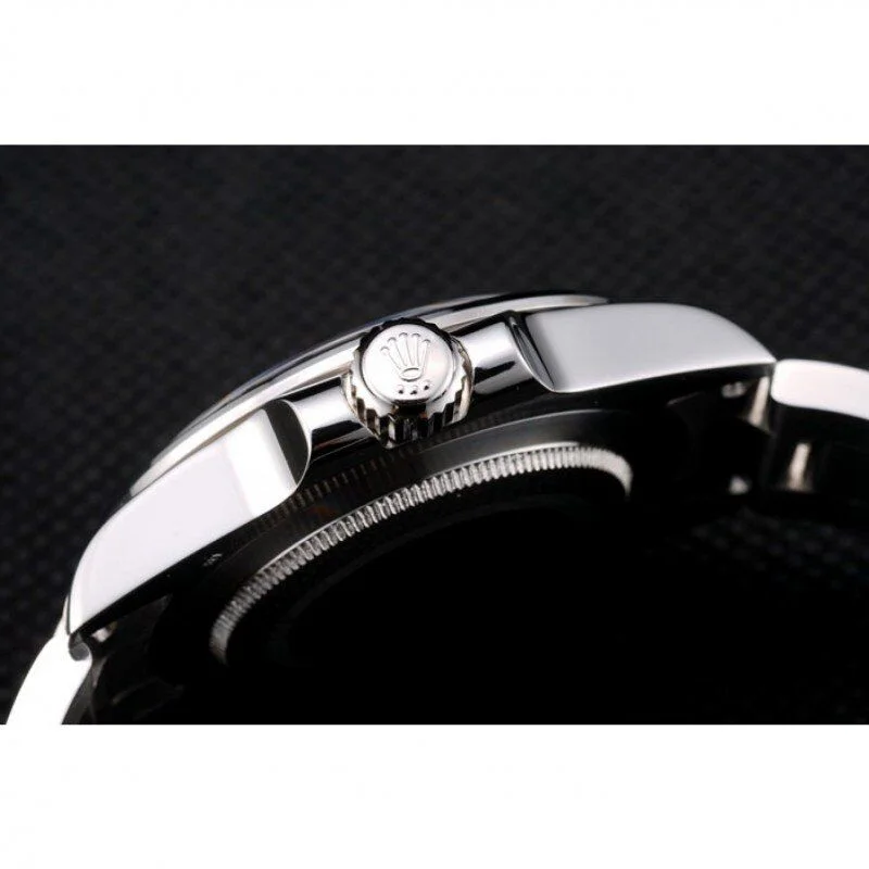 Super Clone Rolex Explorer Stainless Steel Bezel Black Dial Watch – Image 9