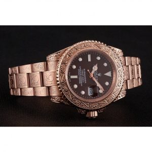Super Clone Rolex Submariner Skull Limited Edition Brown Dial Rose Gold Case And Bracelet 1454087 - Imagen 4