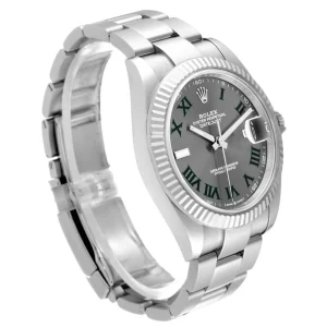Rolex Datejust Rhodium Dial 126334 “Wimbledon” Flutted/Oyster 41 mm – Bild 3