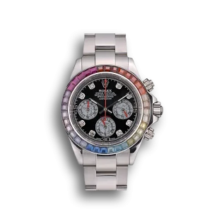Super Clone Rolex Daytona Rainbow Crystal Bezel 80250