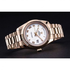 Rolex Day-Date White Dial Gold Bracelet 622546 - Image 4