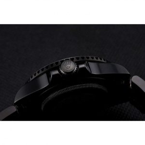 Super Clone Rolex GMT Master II Black Dial Blue And Black Bezel Black PVD Case And Bracelet PR18239 - Image 6