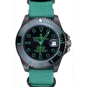 Rolex Stealth Submariner Green Nylon Strap 622009 - Imagen 12