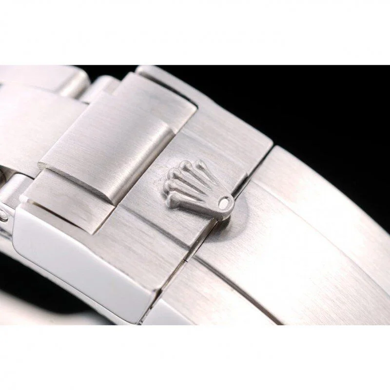 Super Clone Rolex Explorer Stainless Steel Bezel Black Dial Watch – Image 6