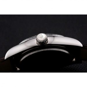 Rolex Cellini White Dial Stainless Steel Case Brown Leather Strap 622839 - الصورة 10